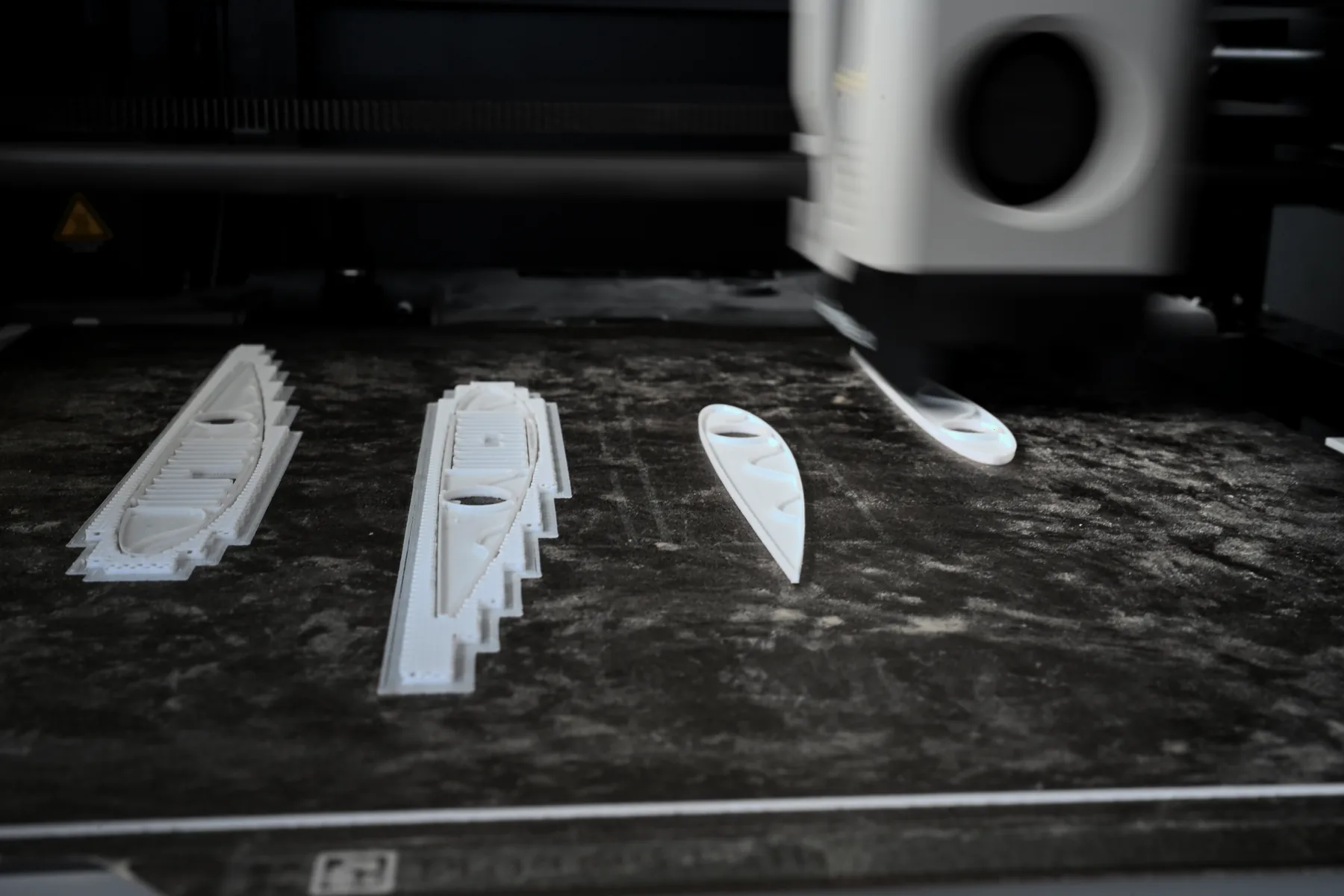The print farm producing airframe components